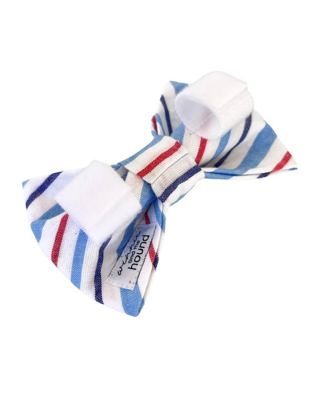 Take a Bow Red White + Blue Striped Bow Tie - Image 3