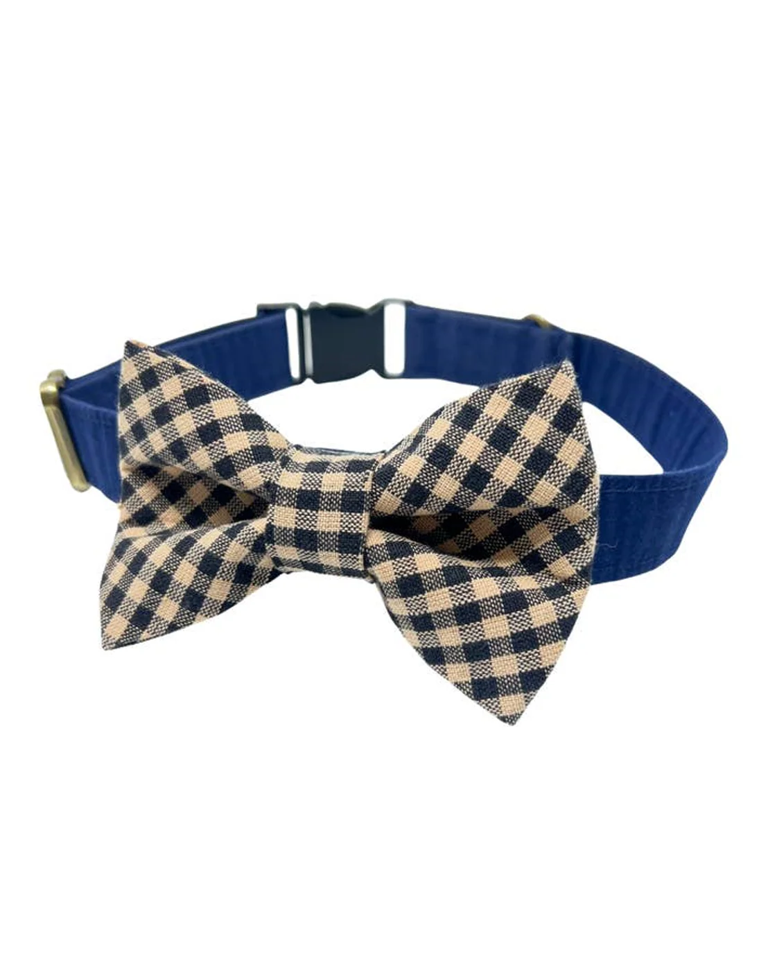 Take a Bow Black + Tan Check Bow Tie - Image 2
