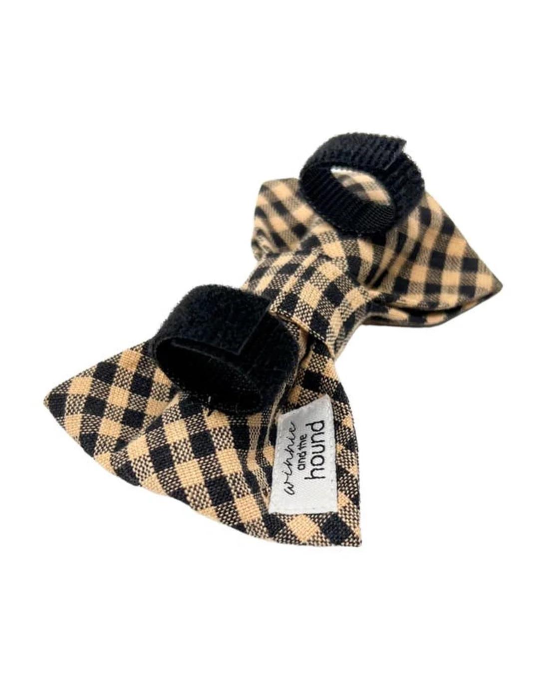 Take a Bow Black + Tan Check Bow Tie - Image 3