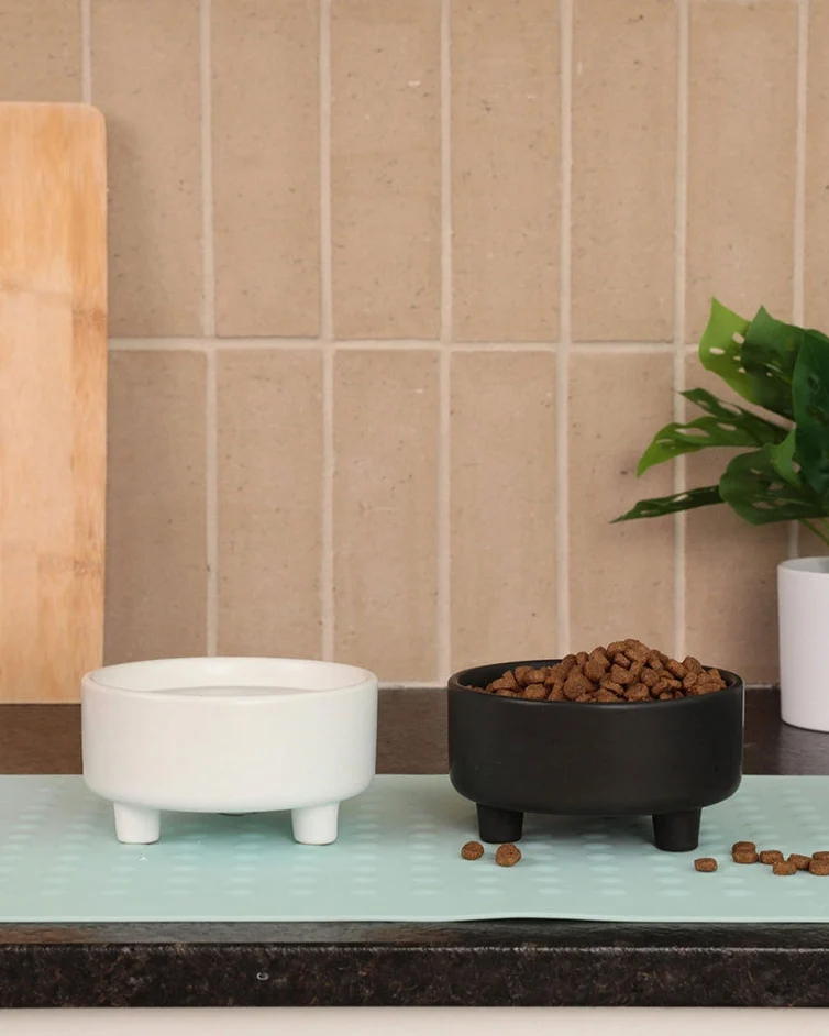 Treat Yourself Black Ceramic Dog Bowl - Image 2