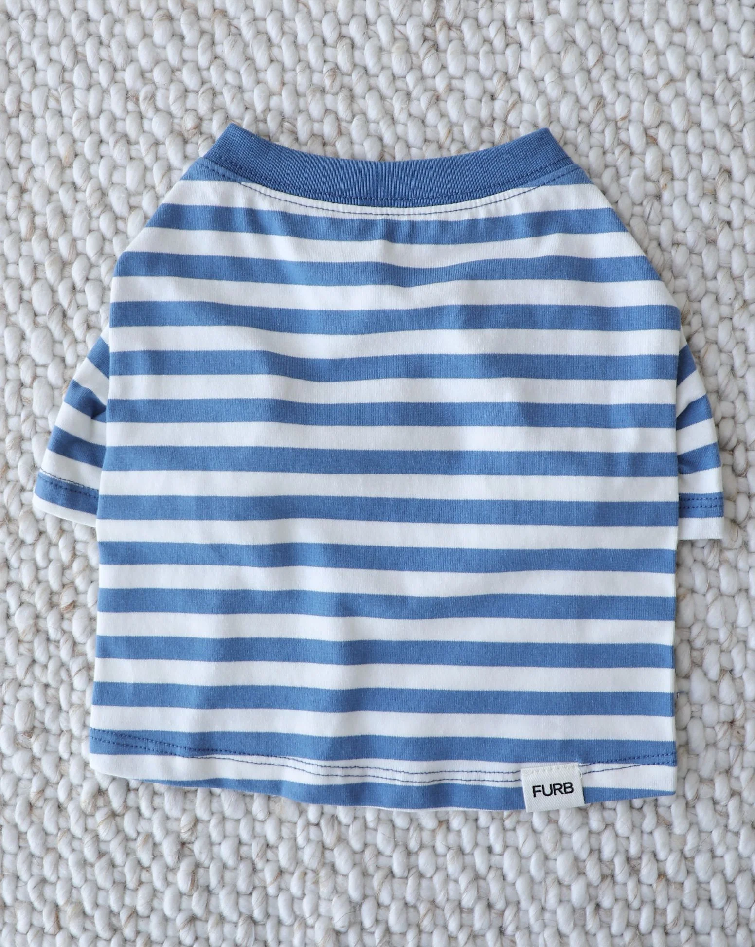 Casual Cutie Blue + White Dog T-Shirt - Image 3