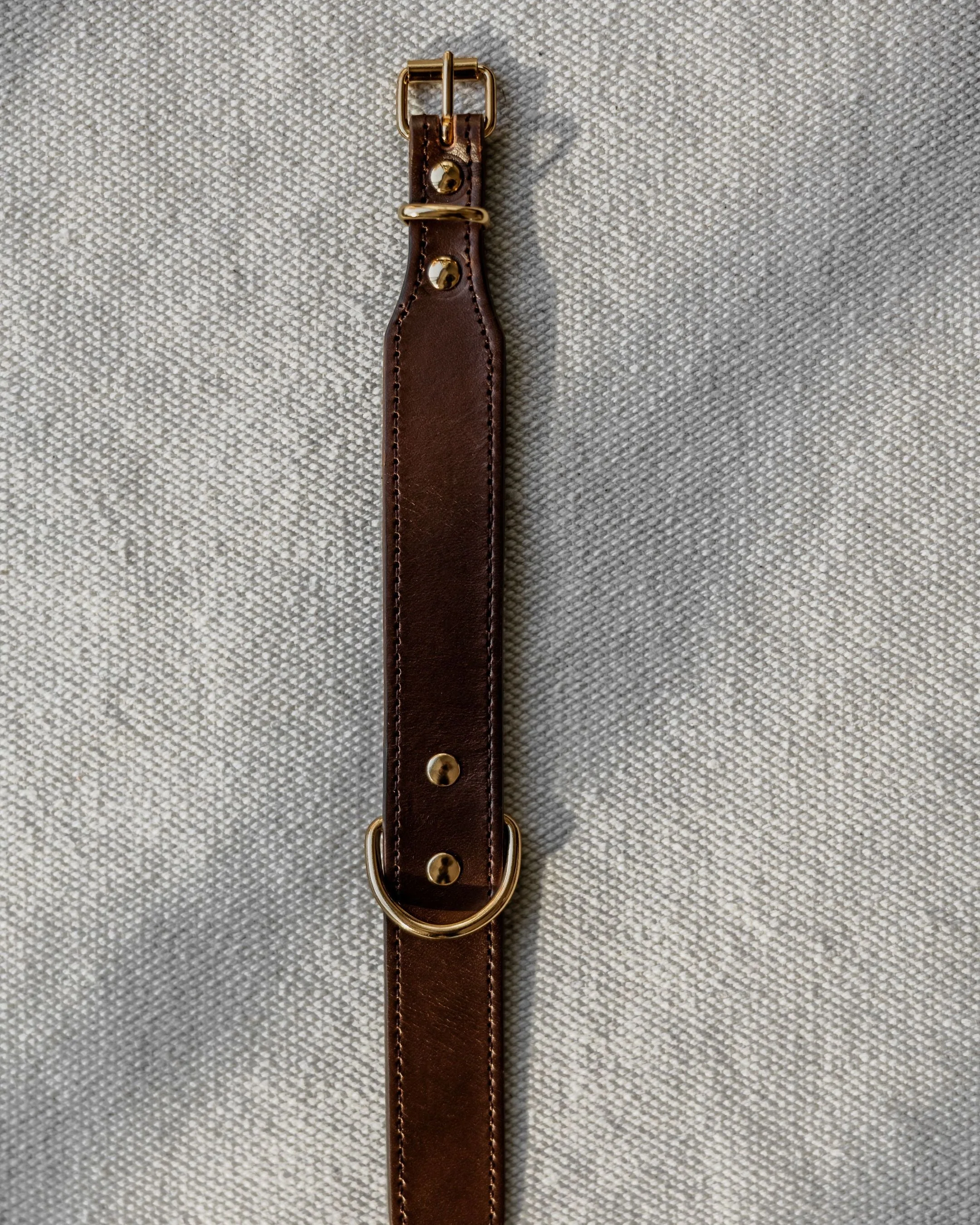 Rocco Leather Collar in Brown - Image 6