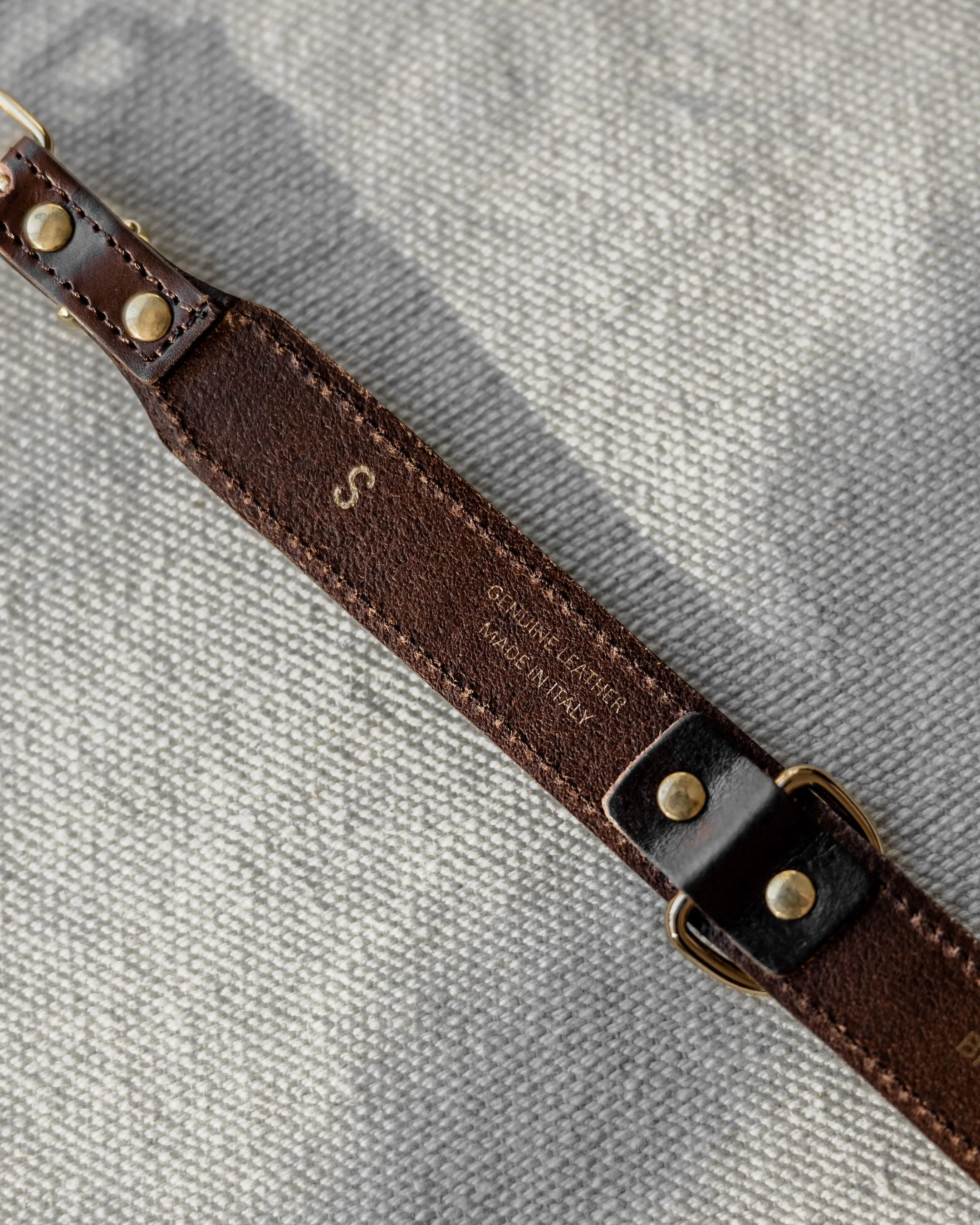 Rocco Leather Collar in Brown - Image 7