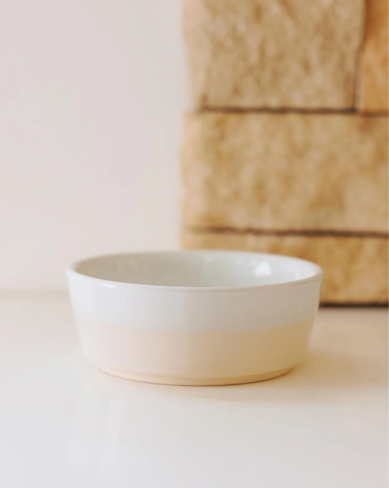 Nibbles + Bits Buttercream Ceramic Dog Bowl - Image 4