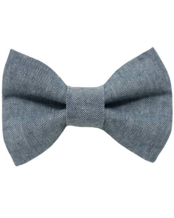 Take a Bow Chambray Denim Bow Tie