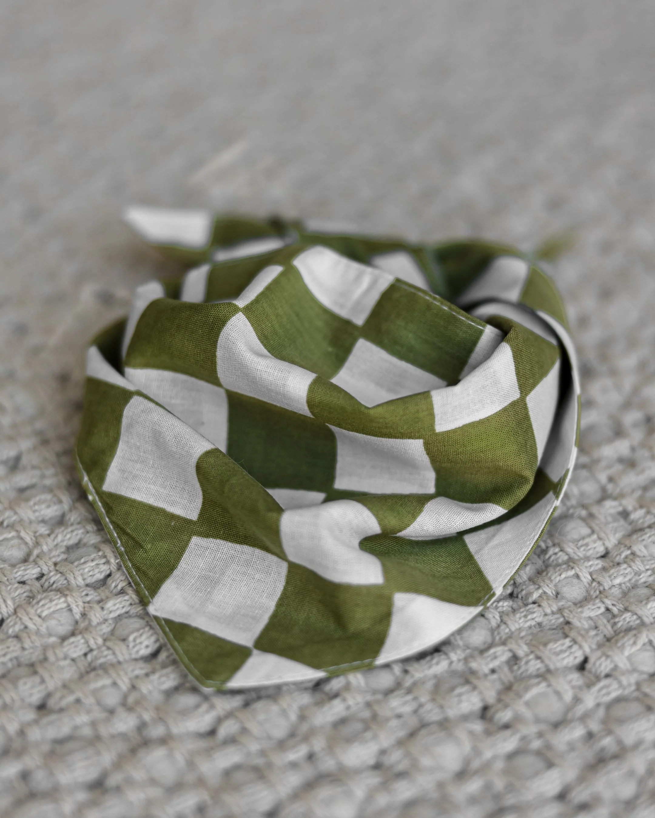 Make a Move Green Check Bandana