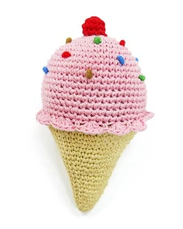 Sundae Funday Crochet Ice Cream Dog Toy