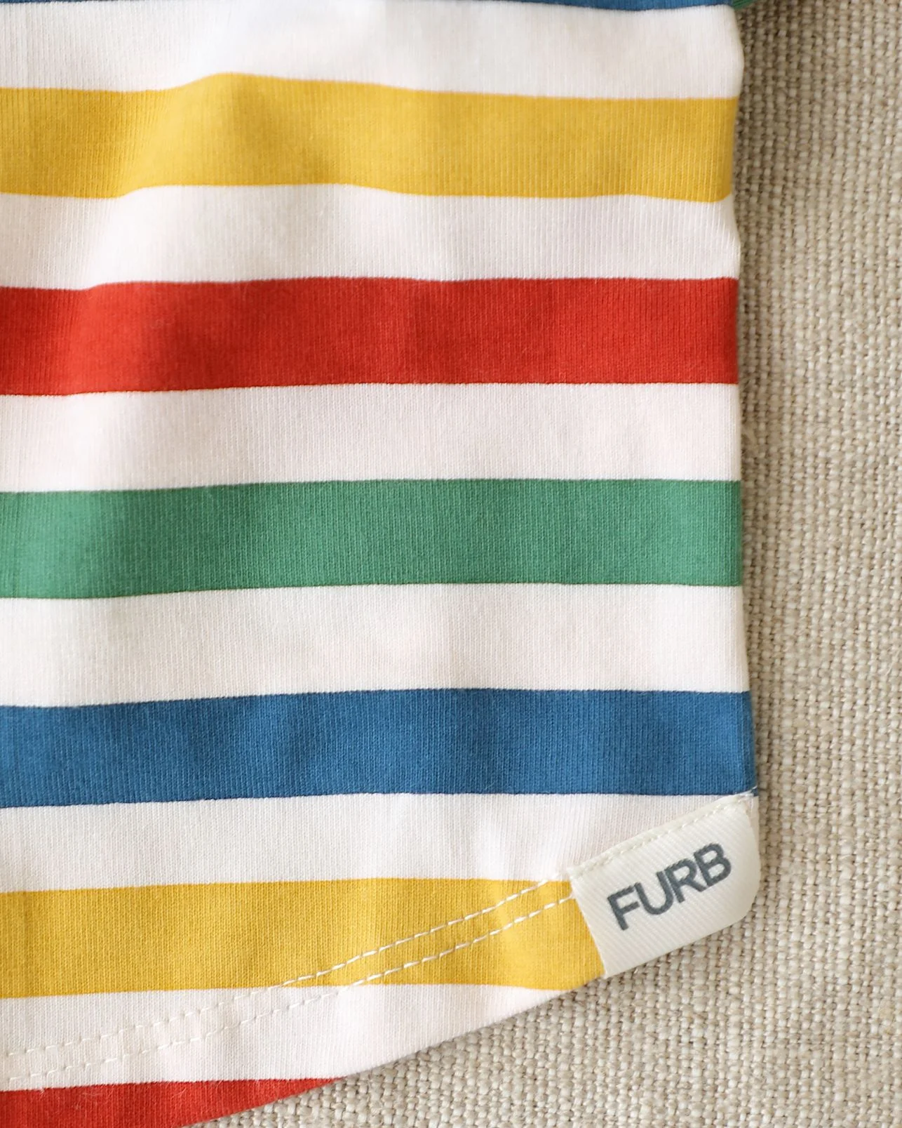 Beach Blanket Bingo Multi Striped Print Dog T-Shirt - Image 5