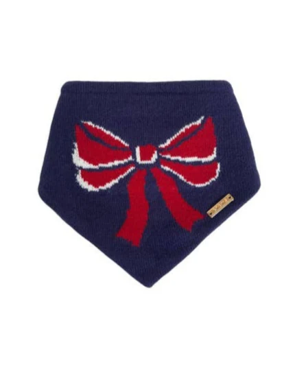 Mademoiselle Navy + Red Bow Bandana - Image 3