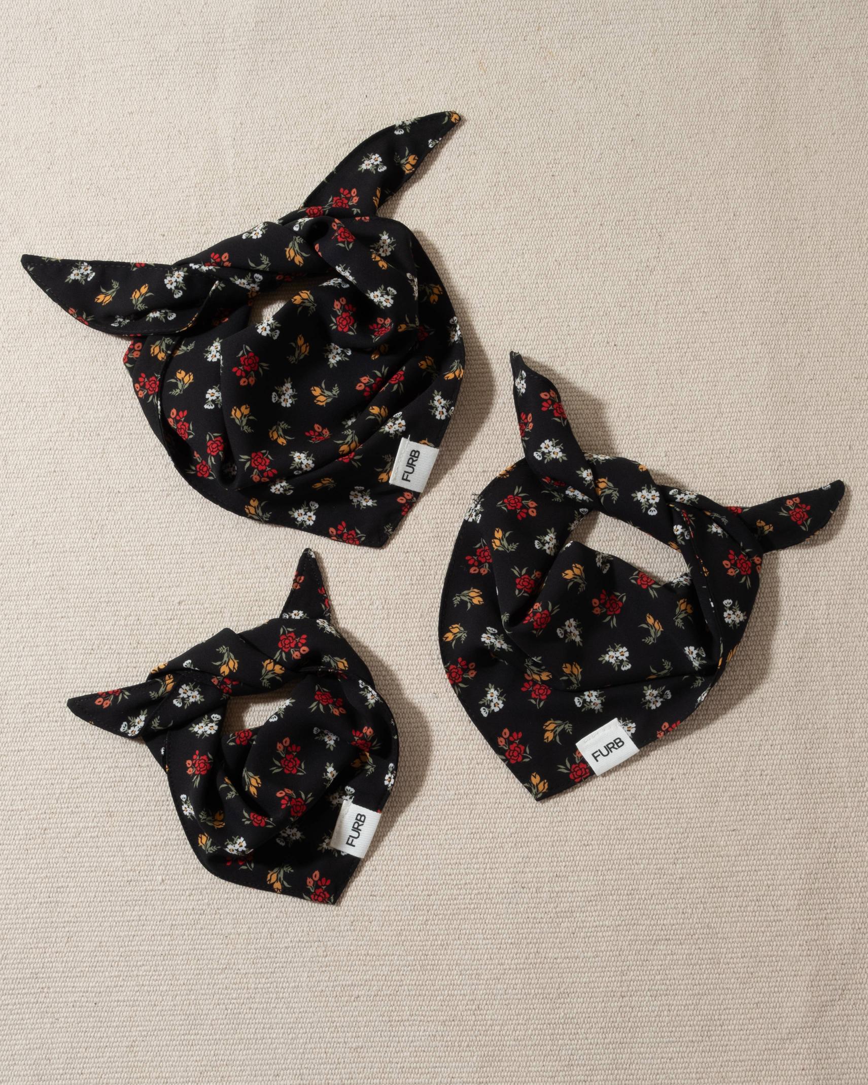 Only the Best Bandana in Black Floral - Image 3
