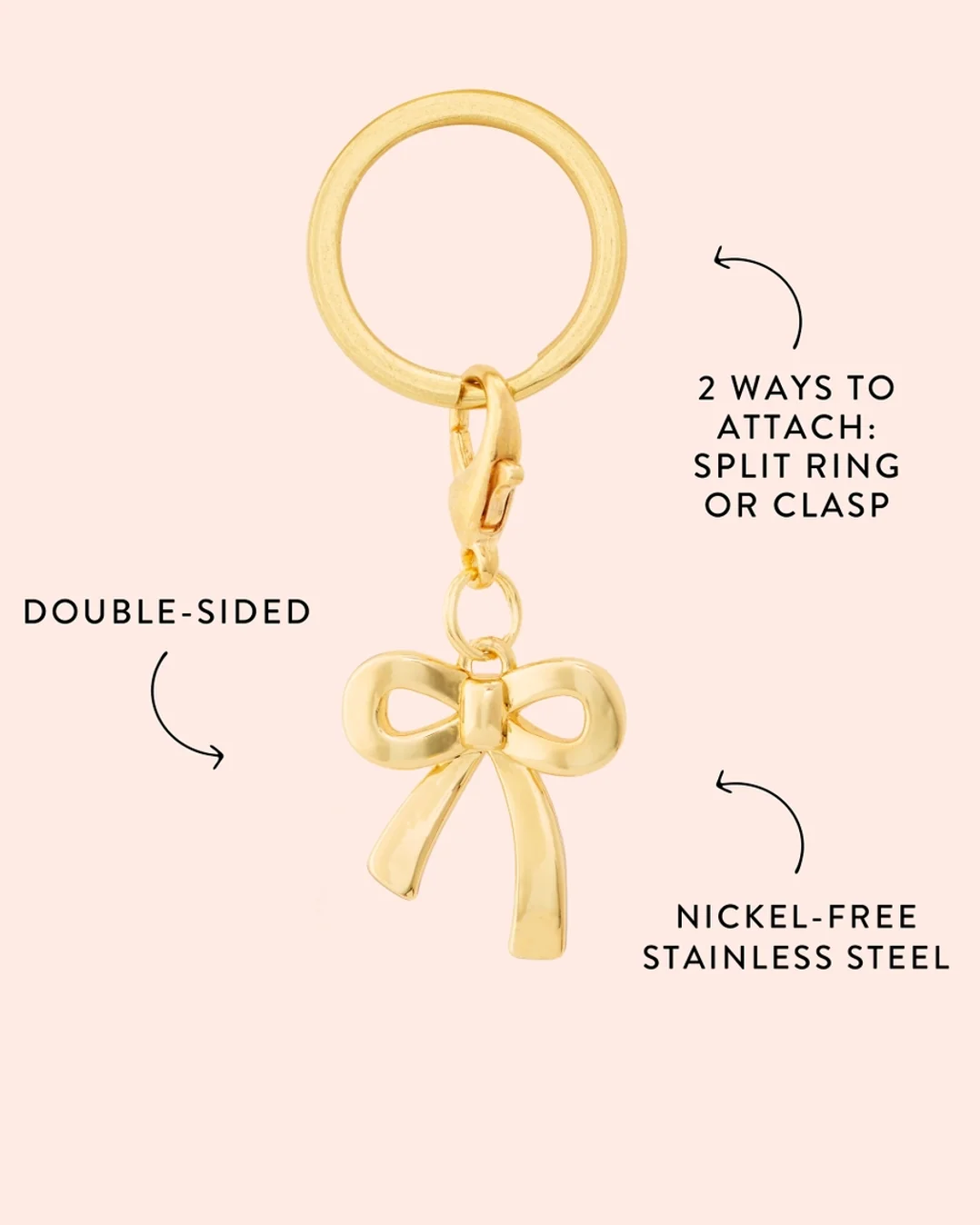 Gold Bow Collar Charm - Image 3