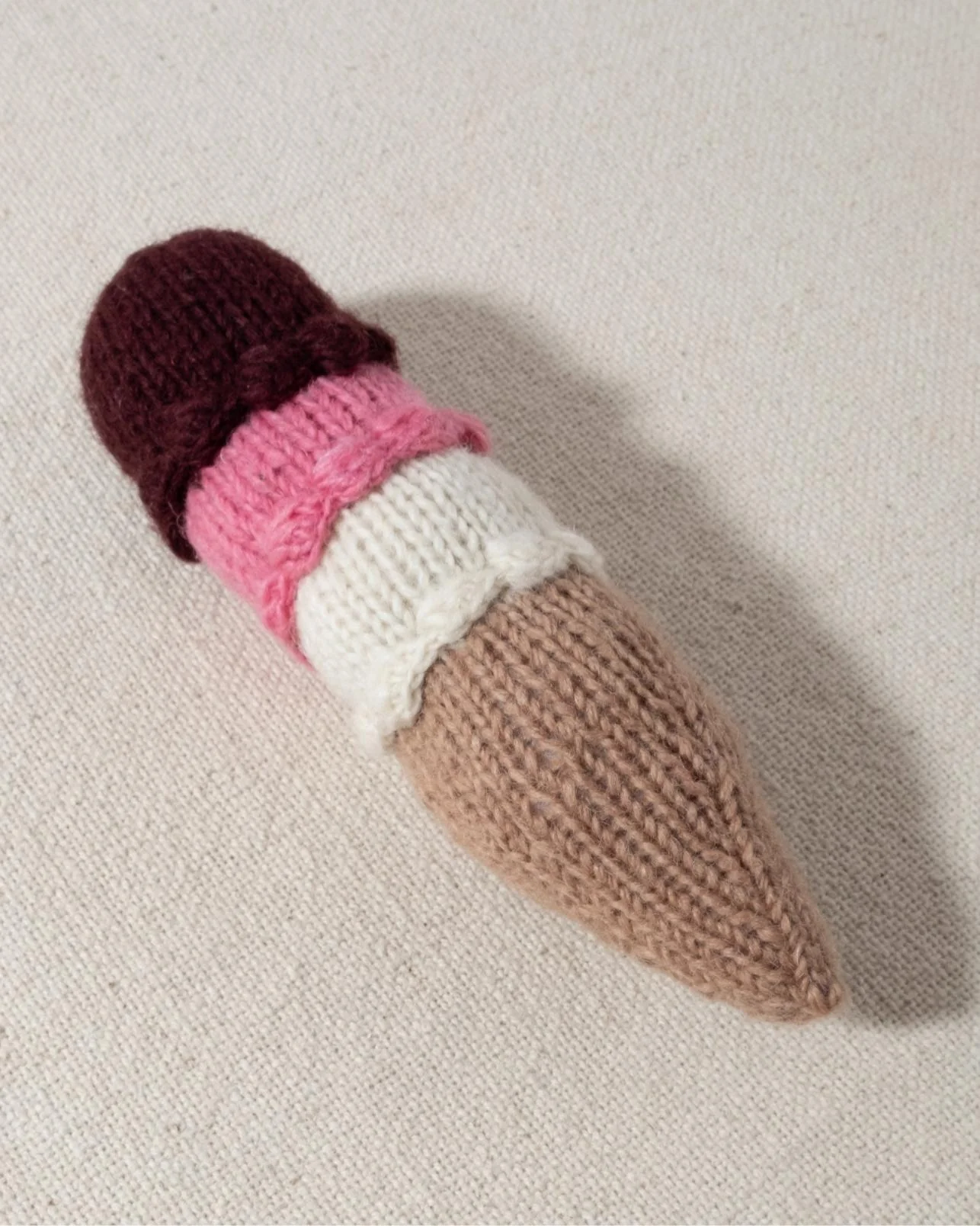 What's the Scoop Hand-Knit Ice Cream Dog Toy - Image 3