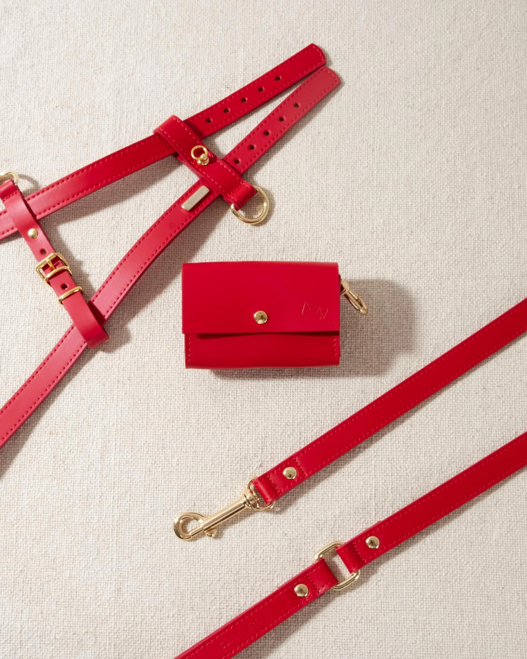 Palermo Red Leather Dog Harness - Image 6