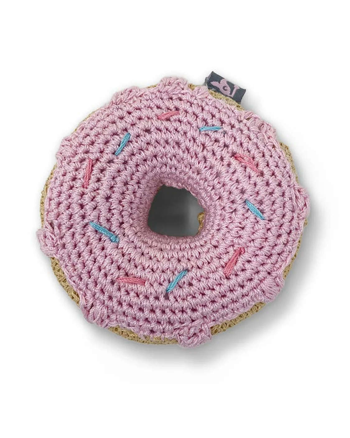 Sprinkle of Fun Crochet Donut Dog Toy