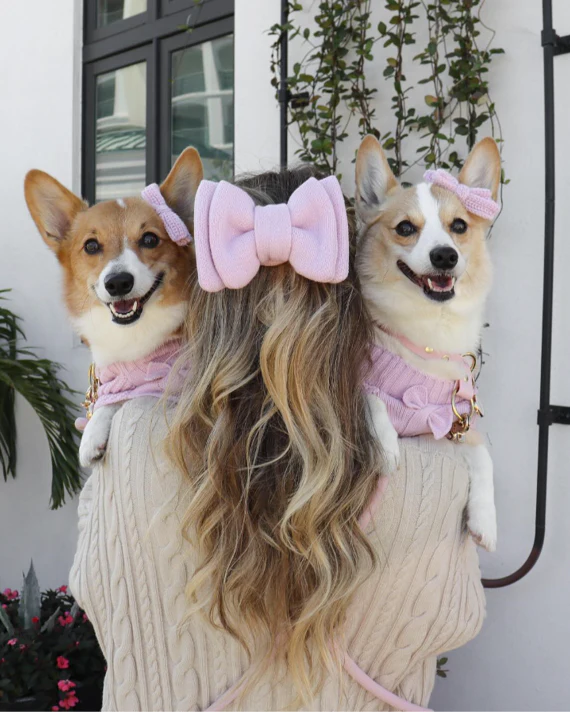 Little Darling Hair Bow in Bright Pink - Image 4