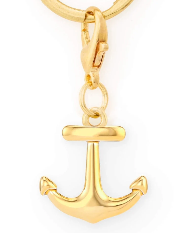 Gold Anchor Collar Charm - Image 5