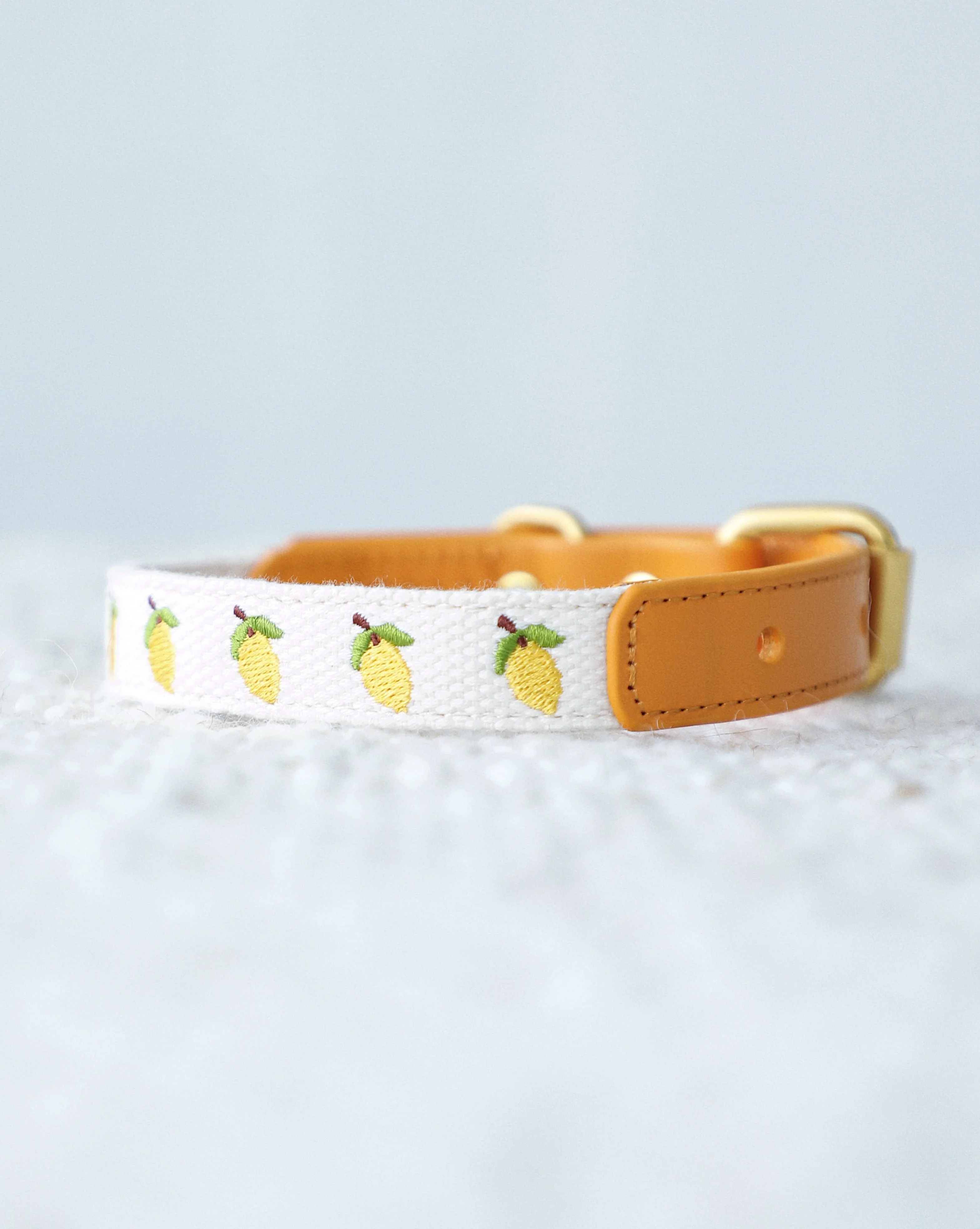 Petit Market Lemon Embroidered Dog Collar - Image 2