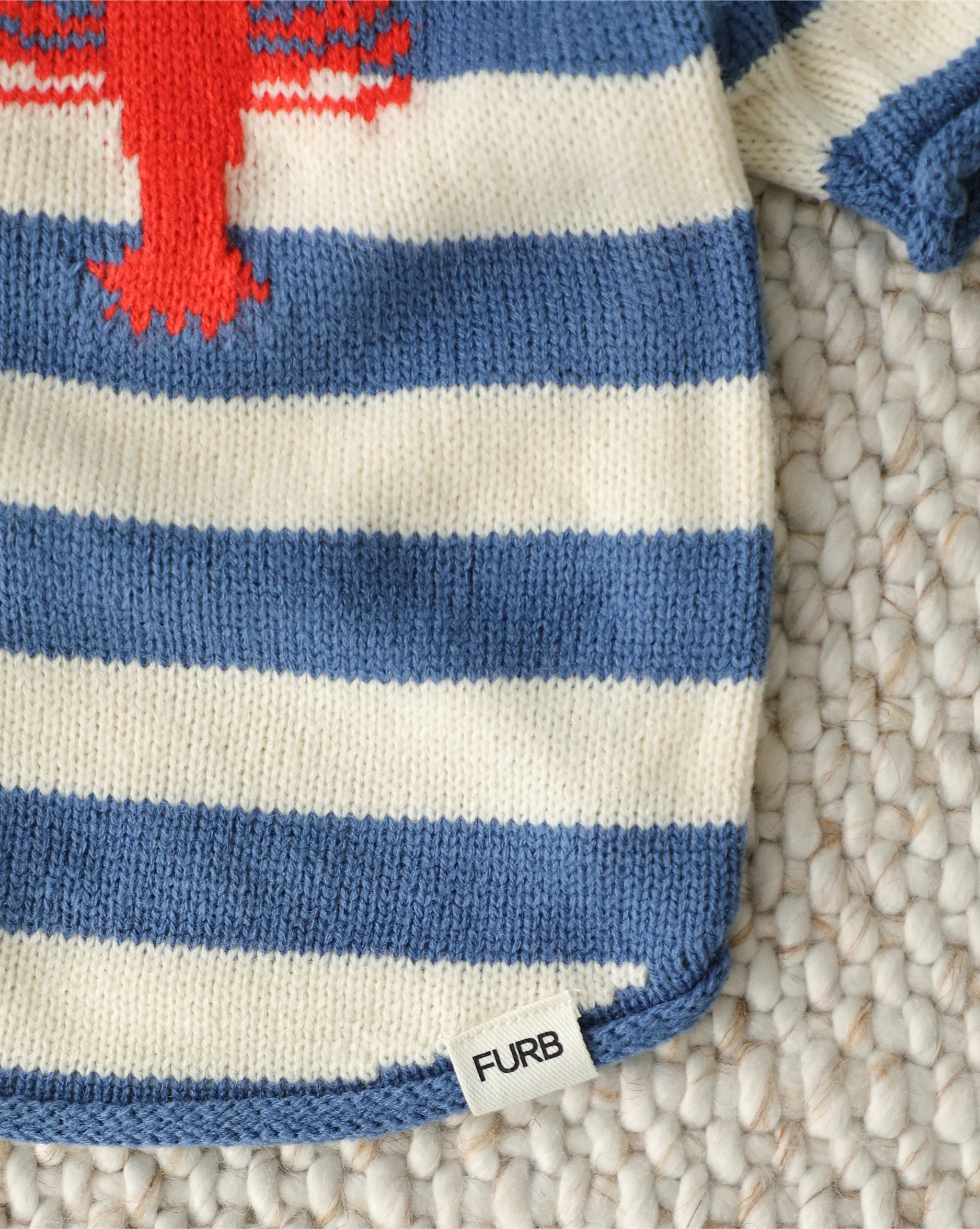 In A Pinch Blue + White Striped Sweater - Image 4