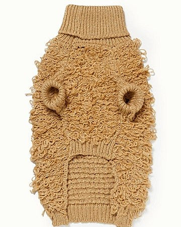 Starlet Metallic Gold Curly Knit Jumper - Image 5