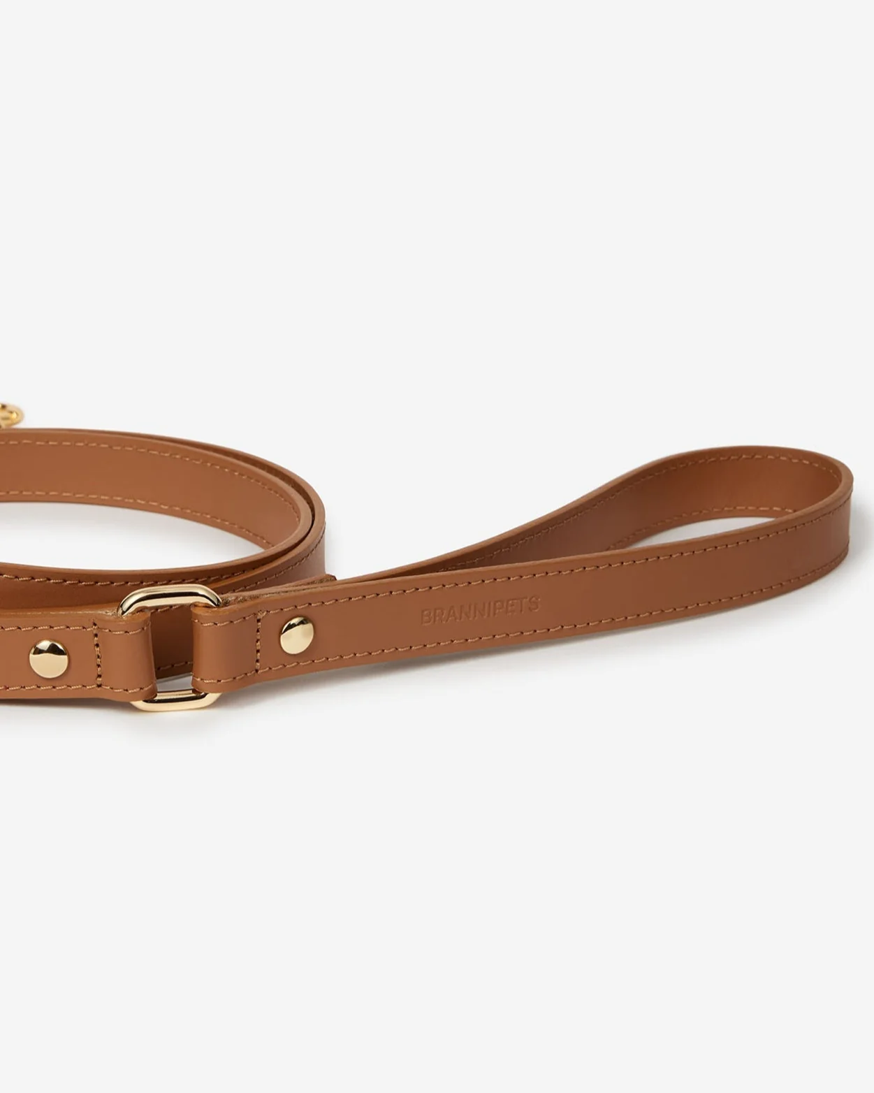 Nara Camel Leather Dog Leash - Image 4