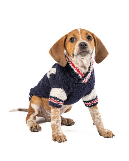 Winning Play Navy Varsity Dog Sweater - Image 3