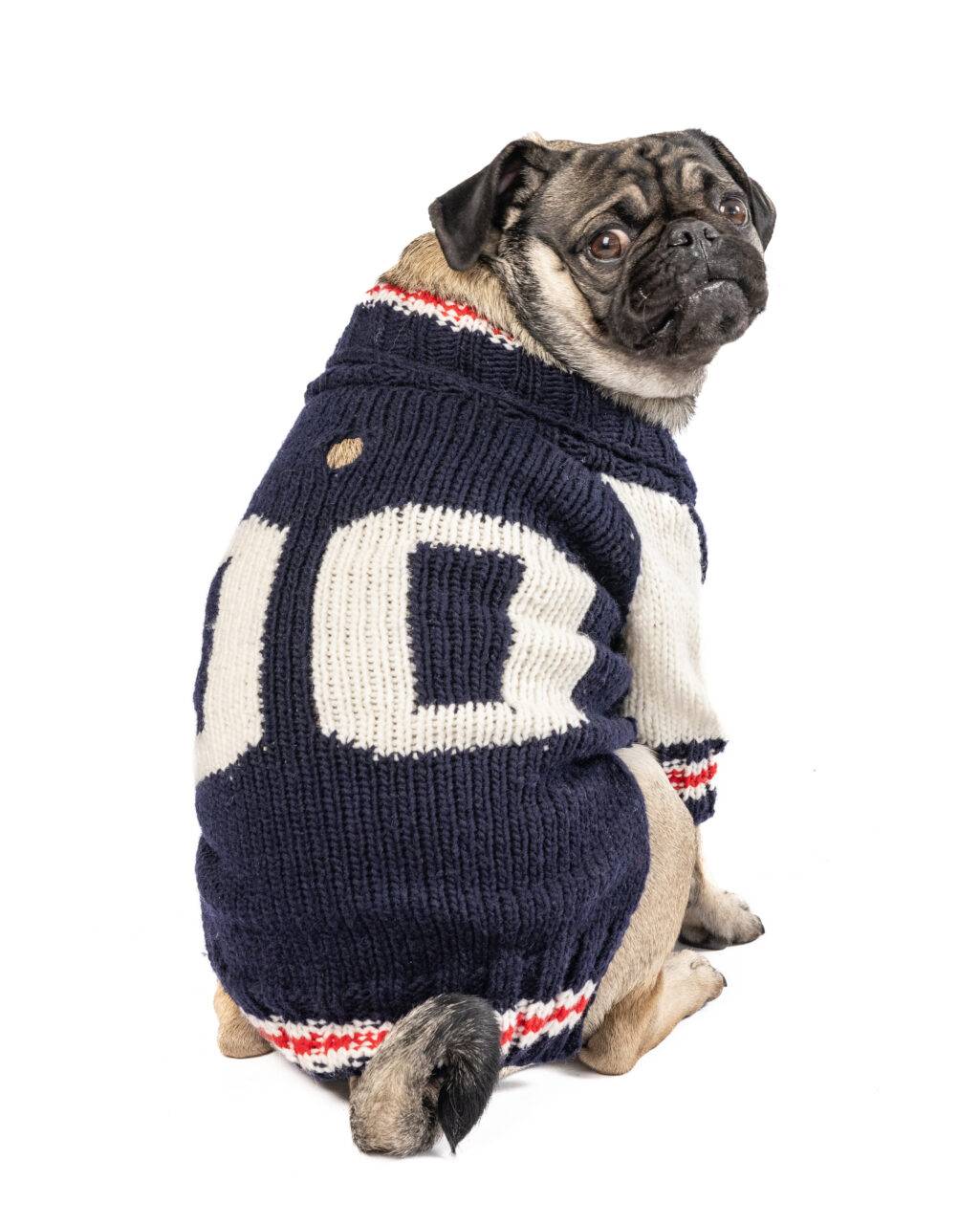 Winning Play Navy Varsity Dog Sweater - Image 4