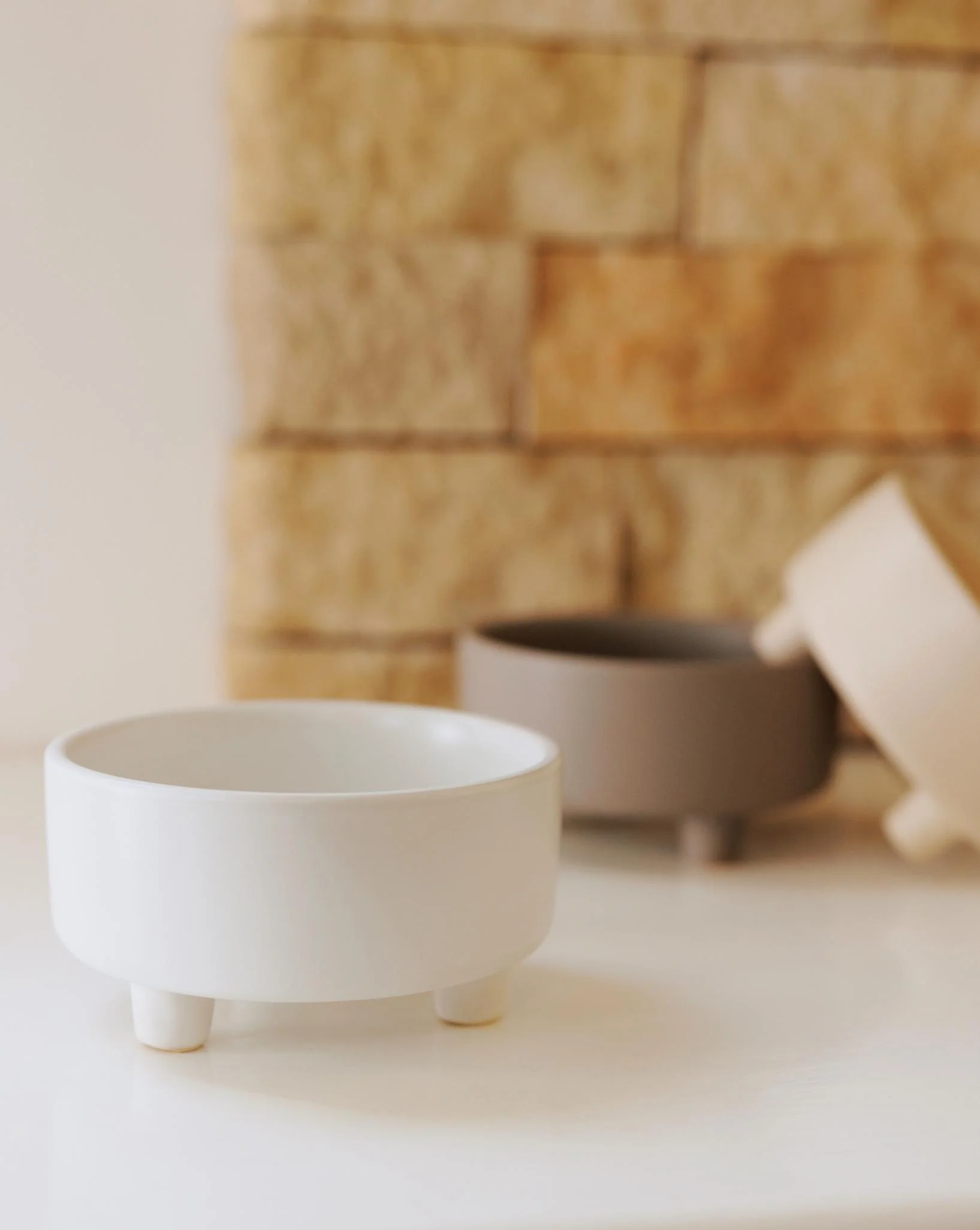 Treat Yourself White Ceramic Dog Bowl - Image 3